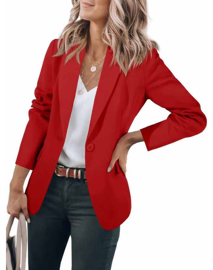 Dame afslappet blazer med elegant snit og praktiske lommer Stilla