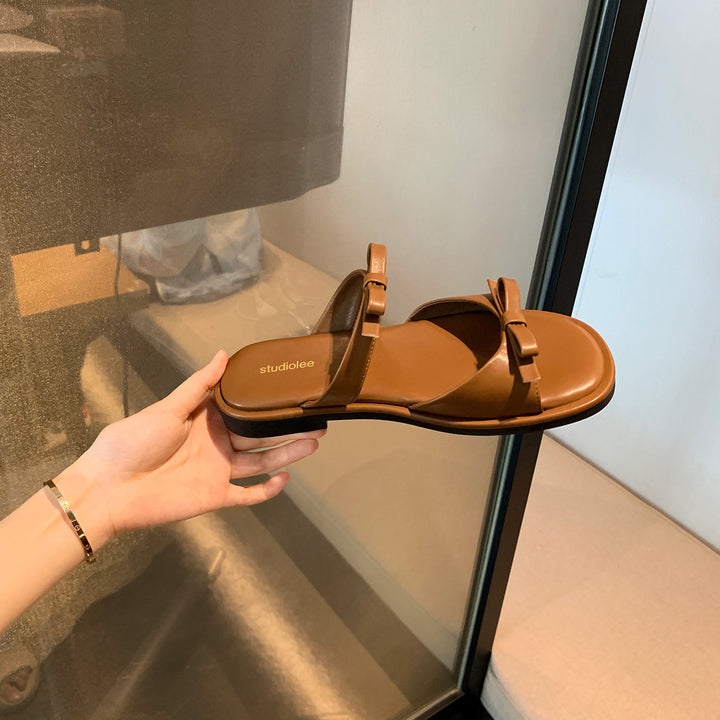 Dame elegante Slide Sandaler med justerbare spænder Stilla