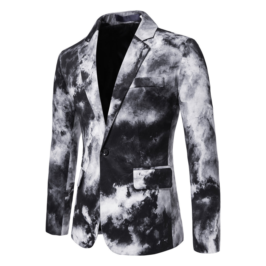 Herrer Kunstnerisk Tryk Blazer Stilla
