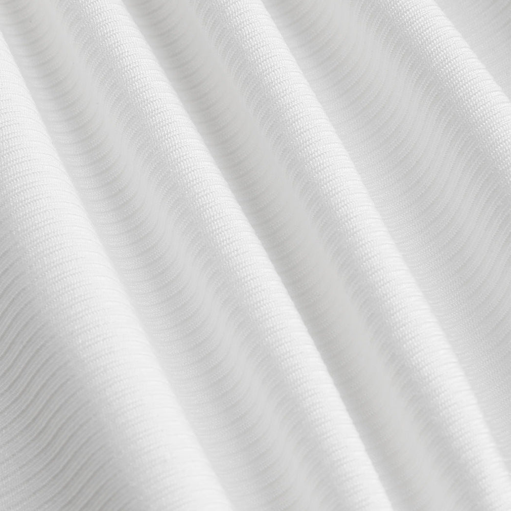 Kvinder cropped langærmet skjorte med sofistikeret drapering design og trendy rund halsudskæring Stilla