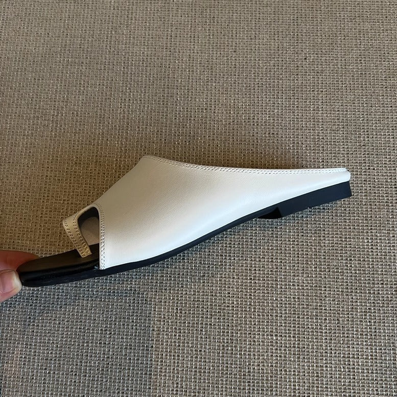 Dame Minimalistiske Åbne Tå Slide Mules med Komfort Indersål Stilla