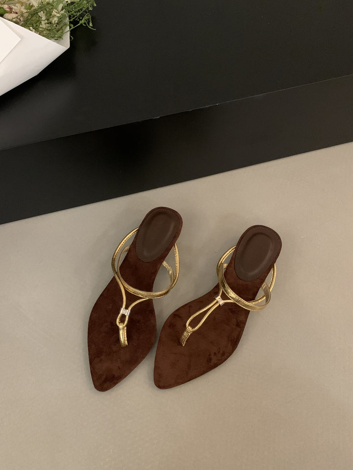 Dame Spidsesko Slingback Mules med justerbar ankelrem Stilla
