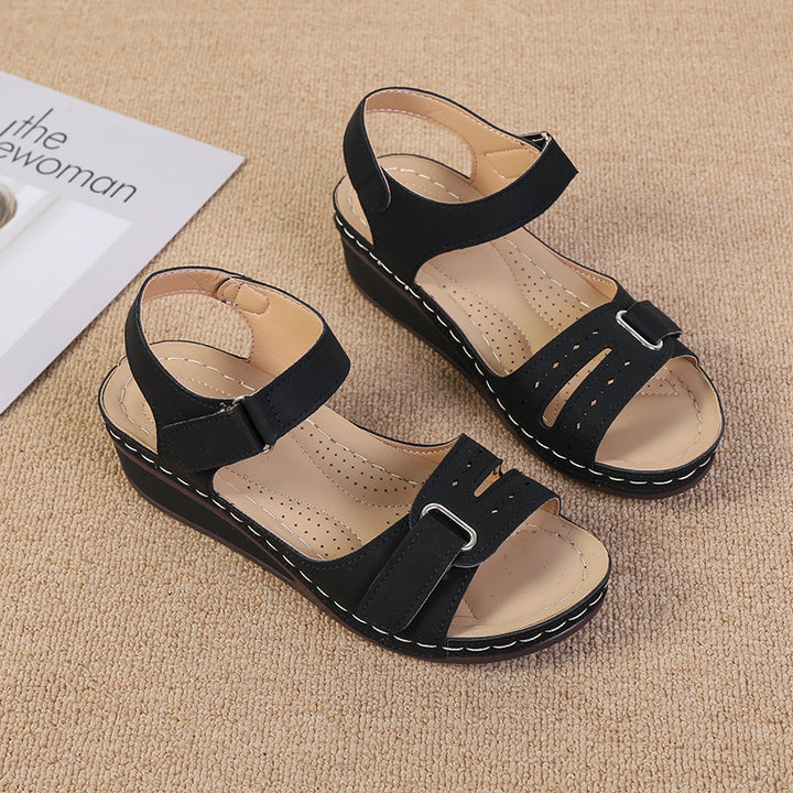 Dame Wedge-sandaler med justerbar rem og anatomisk fodseng Stilla