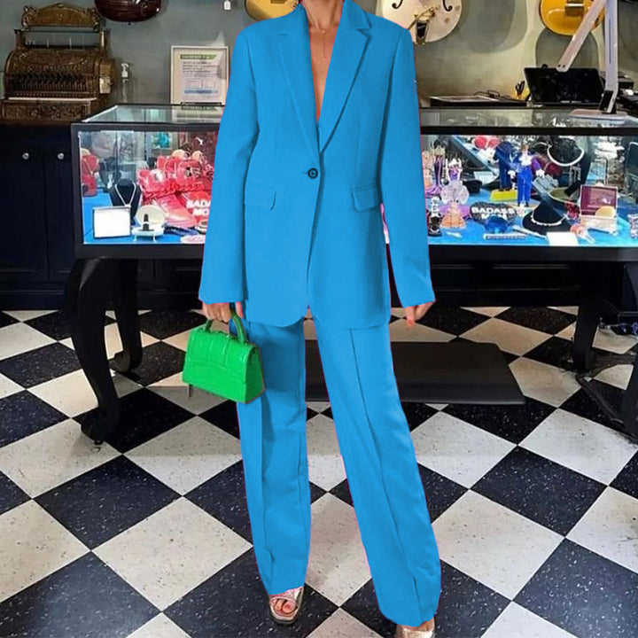 Dame Modisk Blazer-suit med overdimensioneret snit og elegante detaljer Stilla