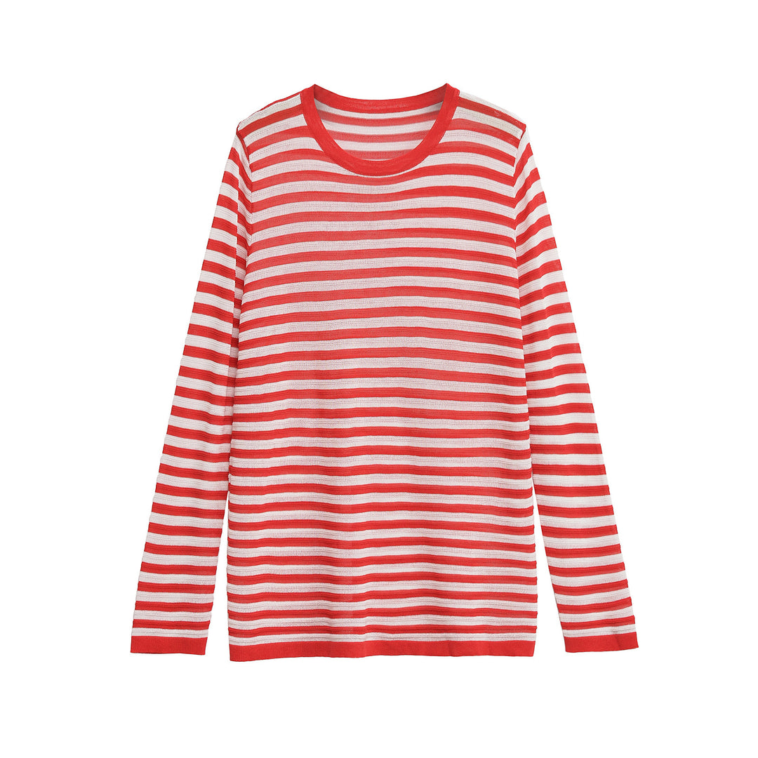 Femme Langarm stribet T-Shirt Stilla