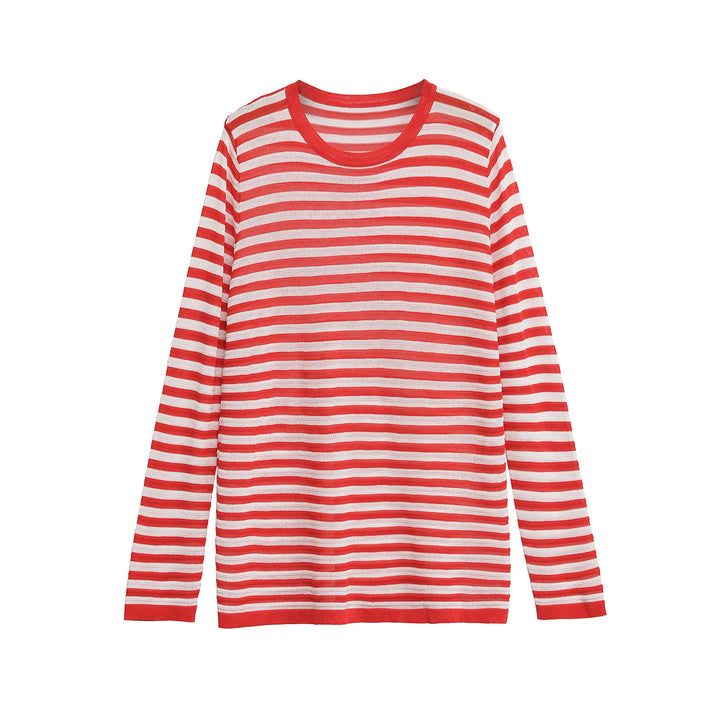 Femme Langarm stribet T-Shirt Stilla