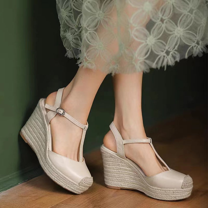 Femme Wedge Platform Sandaler med justerbar spænderem Stilla