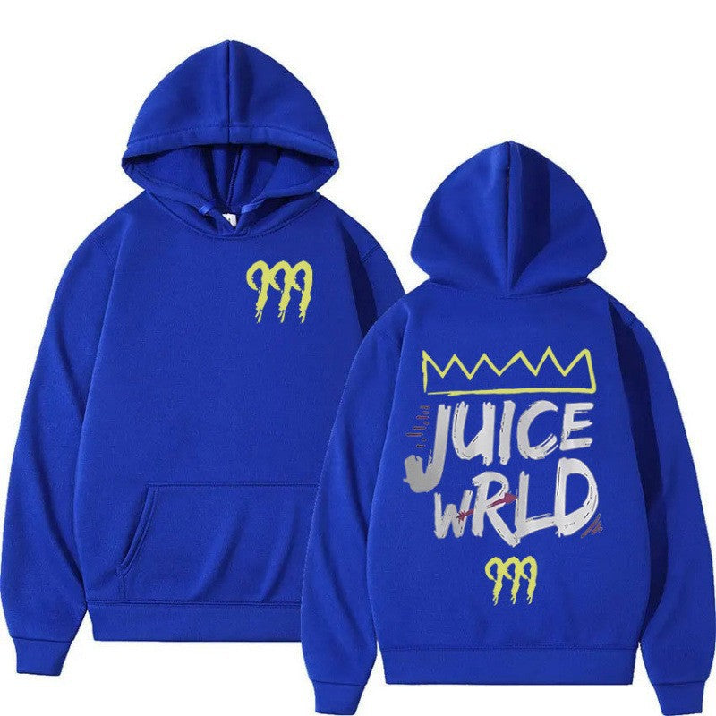 Kvinders hoodie med moderne kængurulomme-design og slående grafisk print Skovae