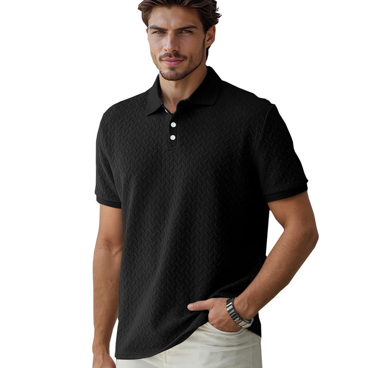 Herre polo skjorte med struktureret design og høj kvalitet krave Stilla