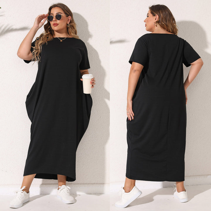 Dame Overstørrelse Casual Maxi Kjole Stilla