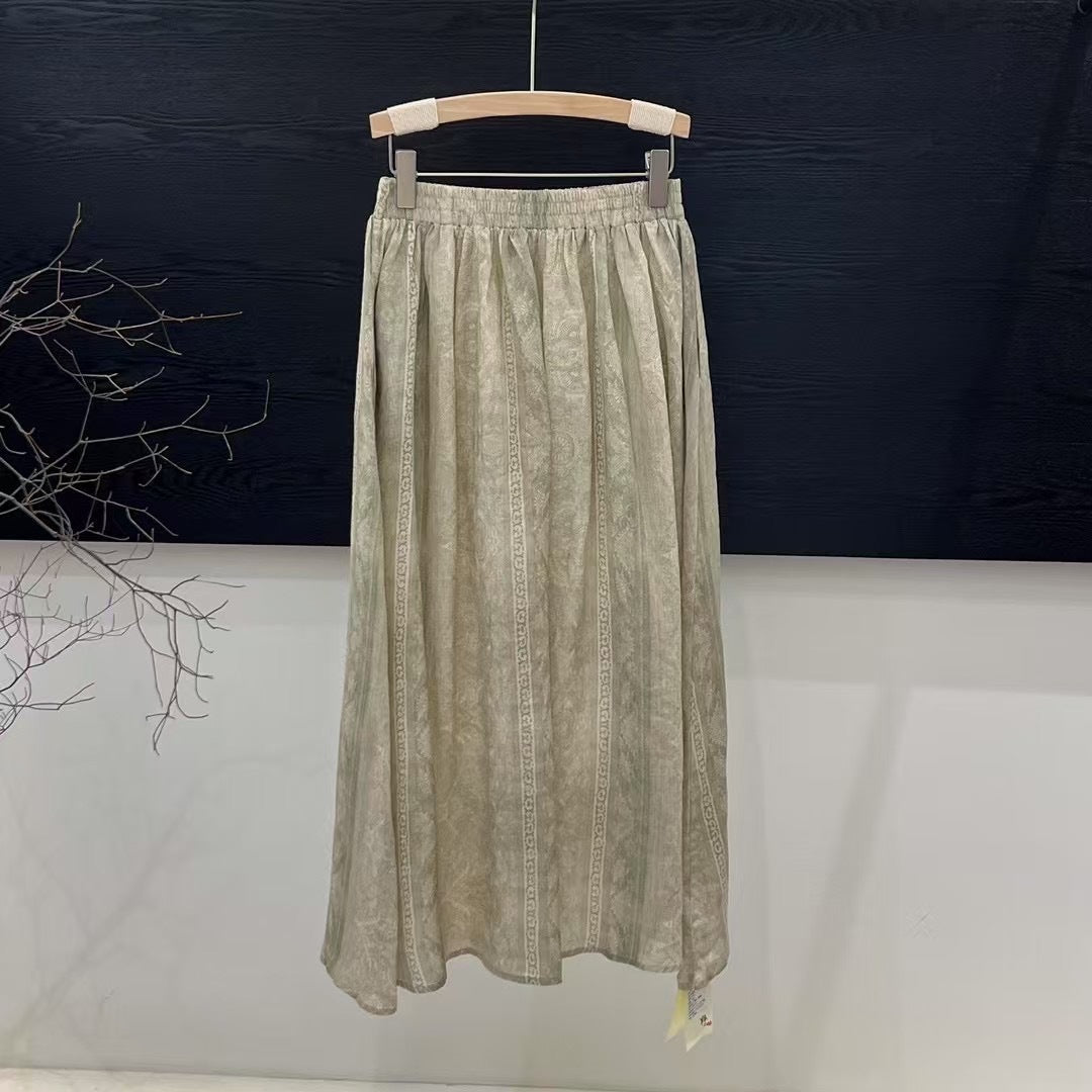 Dame Elegant Midi-Nederdel Stilla
