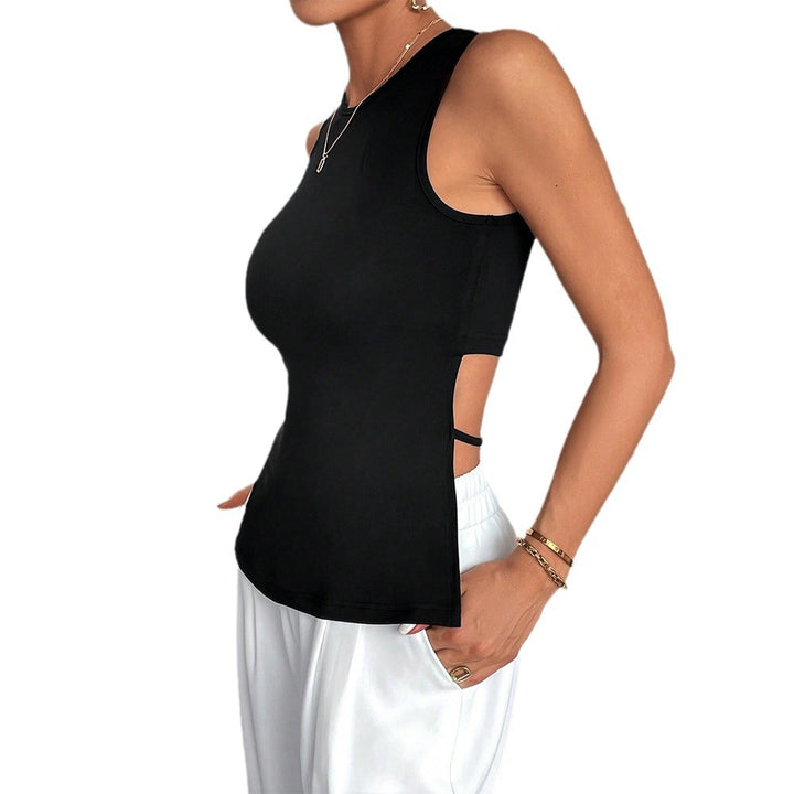 Kvindernes sporty tanktop med sideskæring Stilla