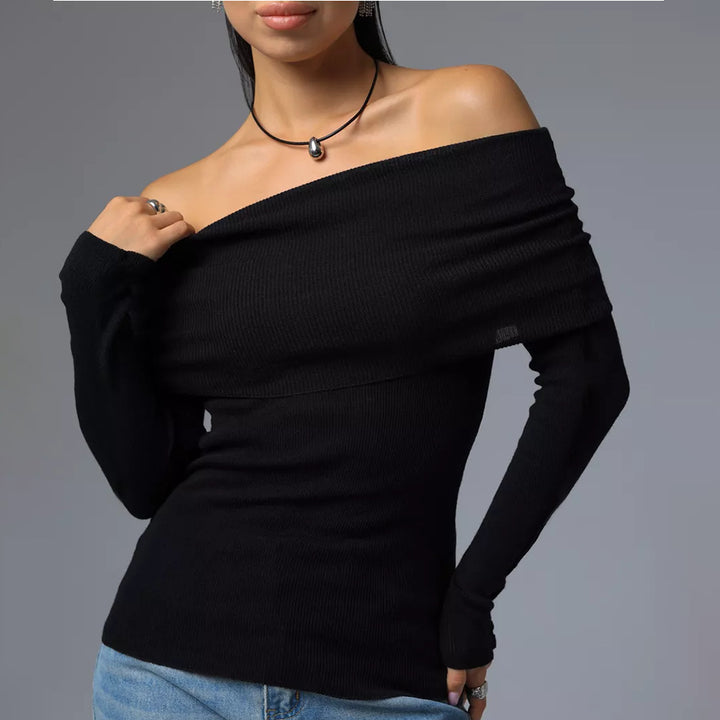 Off-Shoulder Langærmet Top Stilla