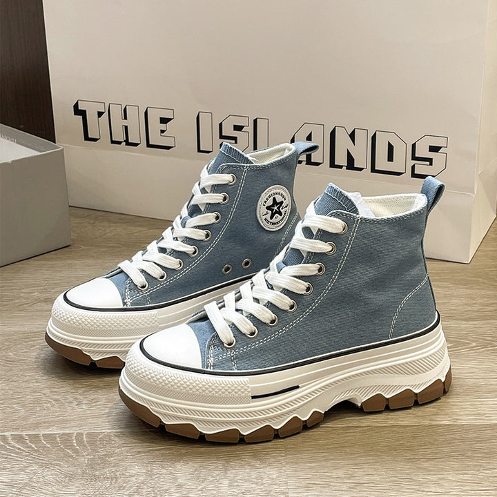 Dame Chunky High-Top Sneakers med skridsikker sål og moderigtig profilering Stilla