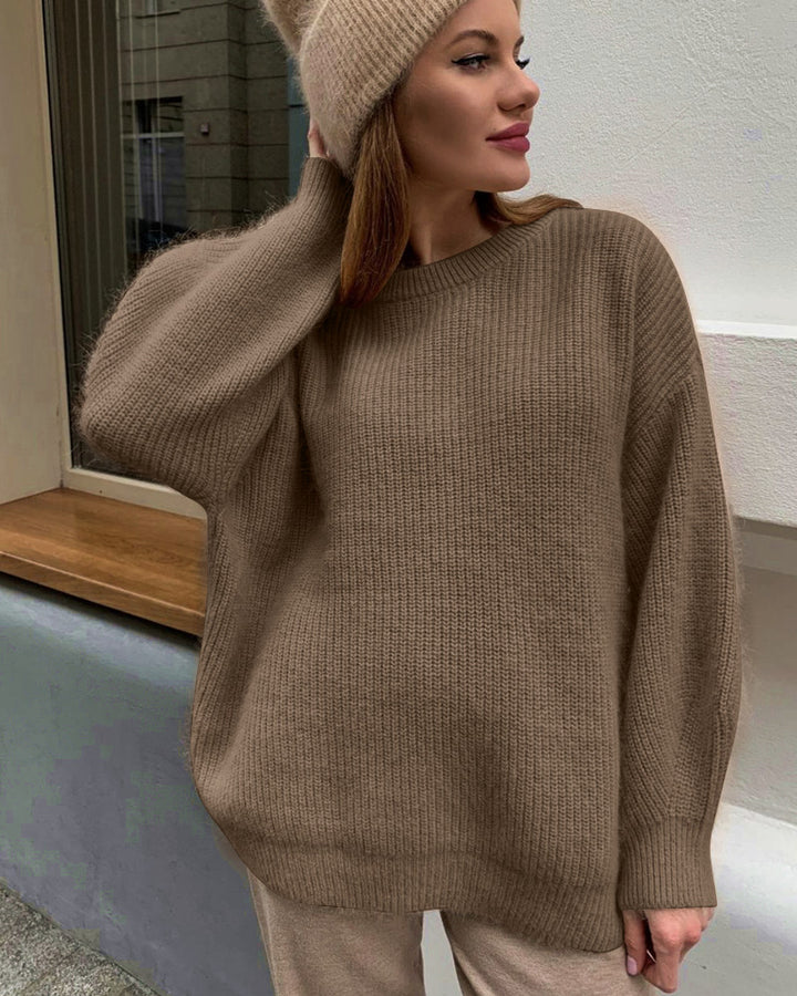 Dame Oversized Pullover i høj kvalitet strik Stilla