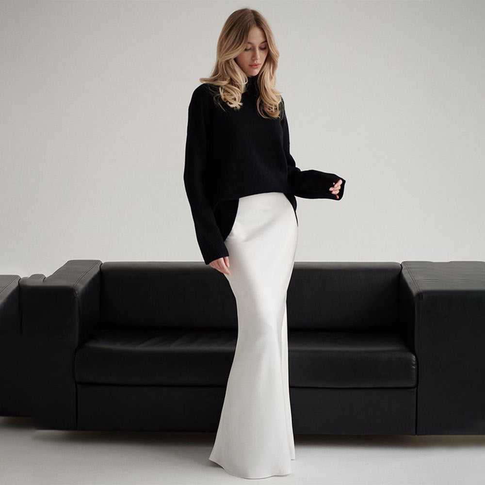 Femme Elegante Slids Maxi Skirt Stilla