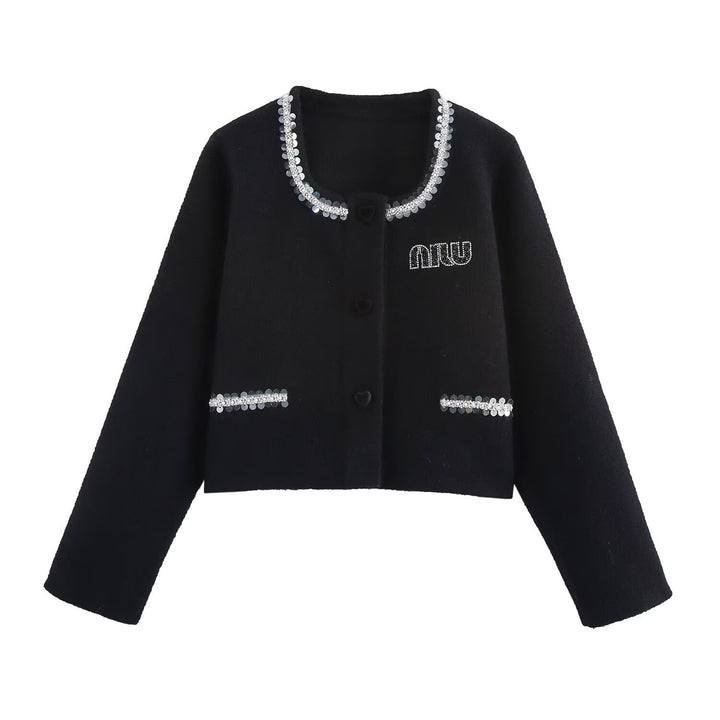 Femme Charmant Tekstureret Strik Cardigan Stilla