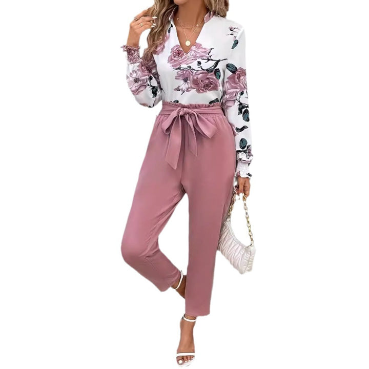 Dame elegant bluse og tidløs bukser Stilla