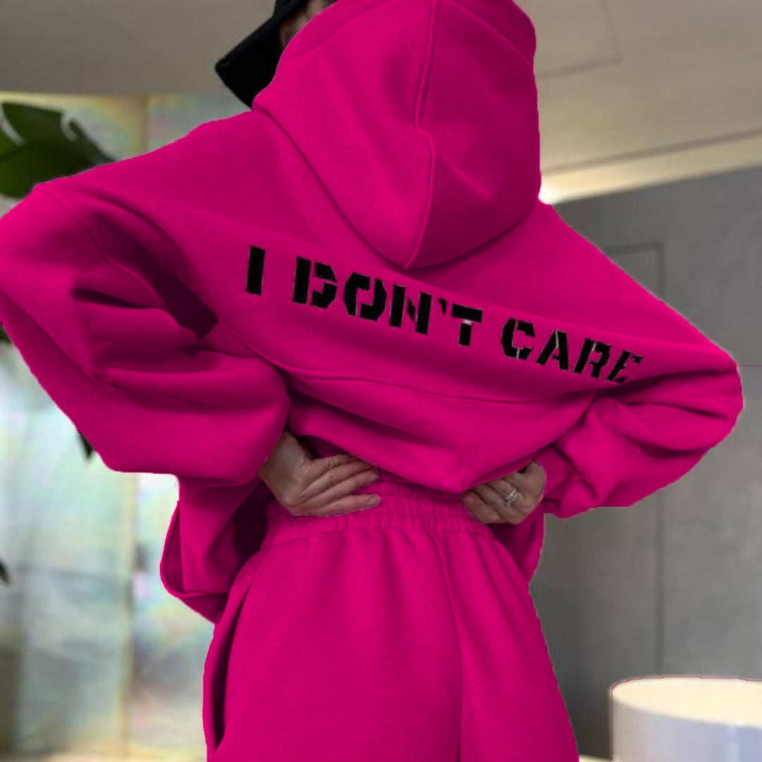 Stilla | Trendy Trykt Sweatshirt Sports Fritids Sæt