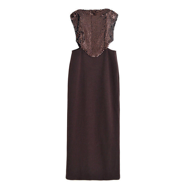 Femme Strapless Pailletter aftenkjole Stilla