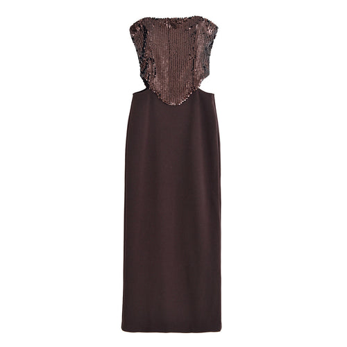 Femme Strapless Pailletter aftenkjole Stilla