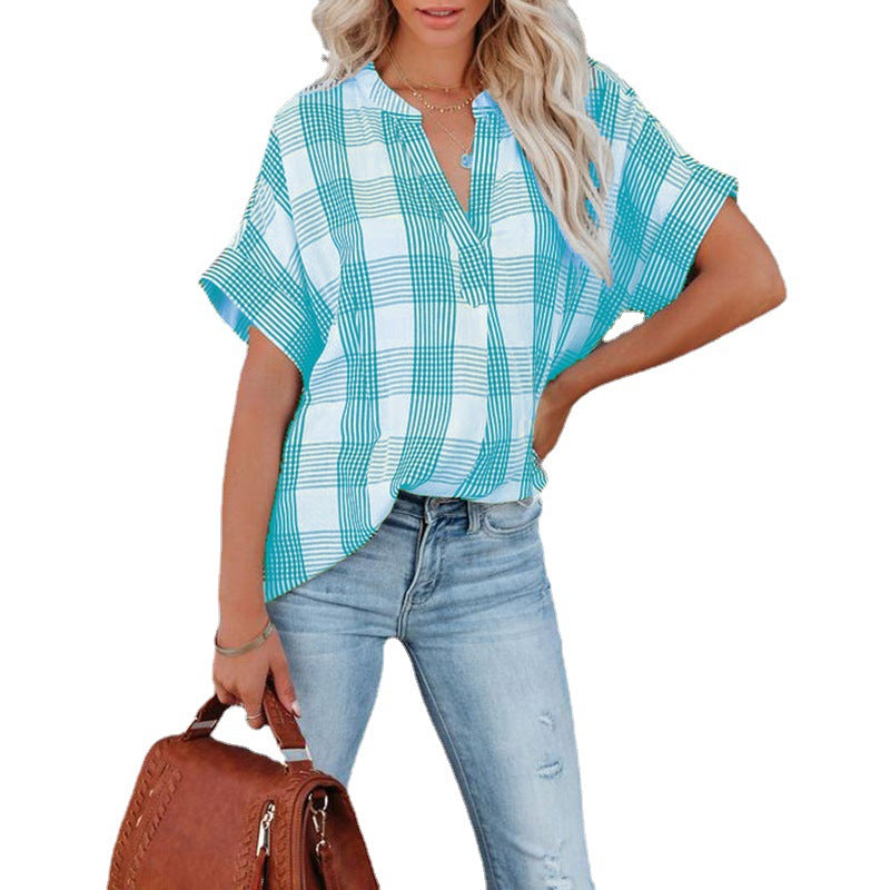 Dame stilfuldt plus size Button-Up skjorte Stilla