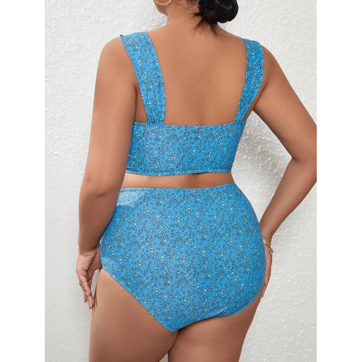 Dame Crop-Top bikini med høj talje Skovae