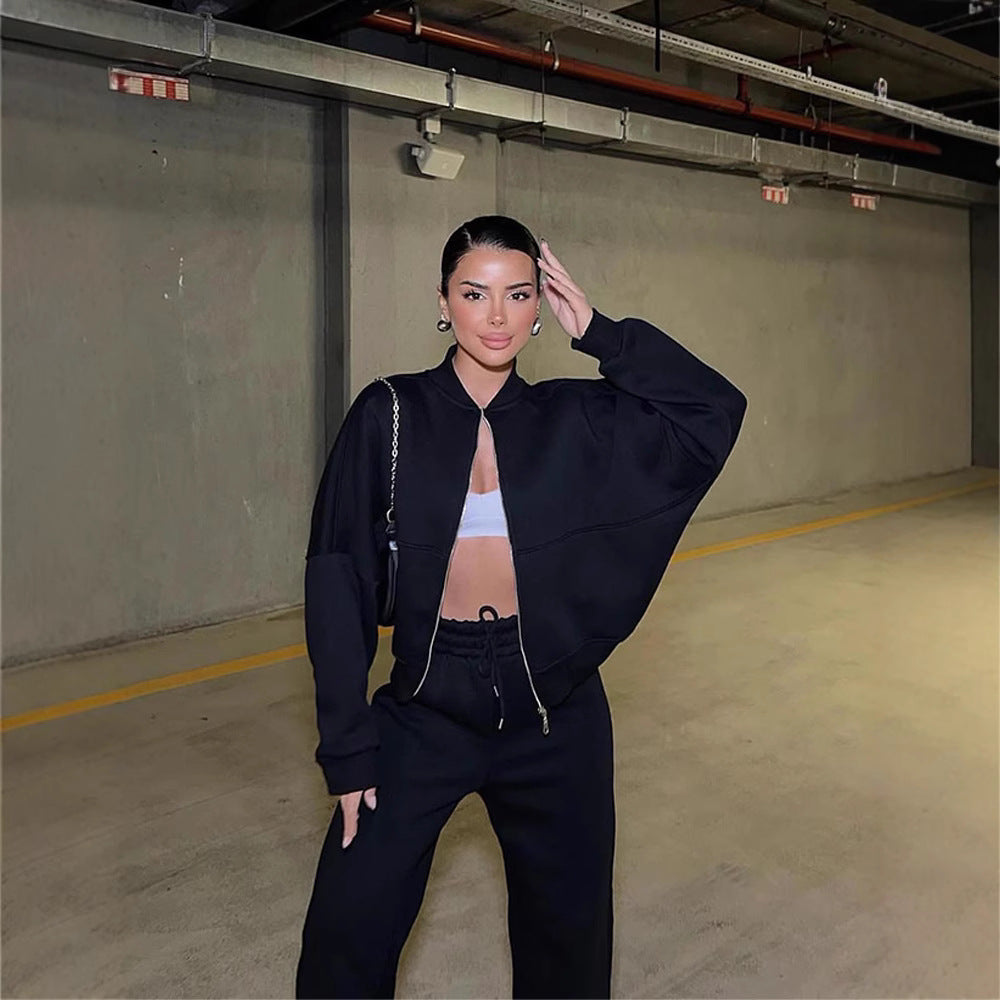 Stilla | Trendy Street Style Jakke Lang Bukser Sæt