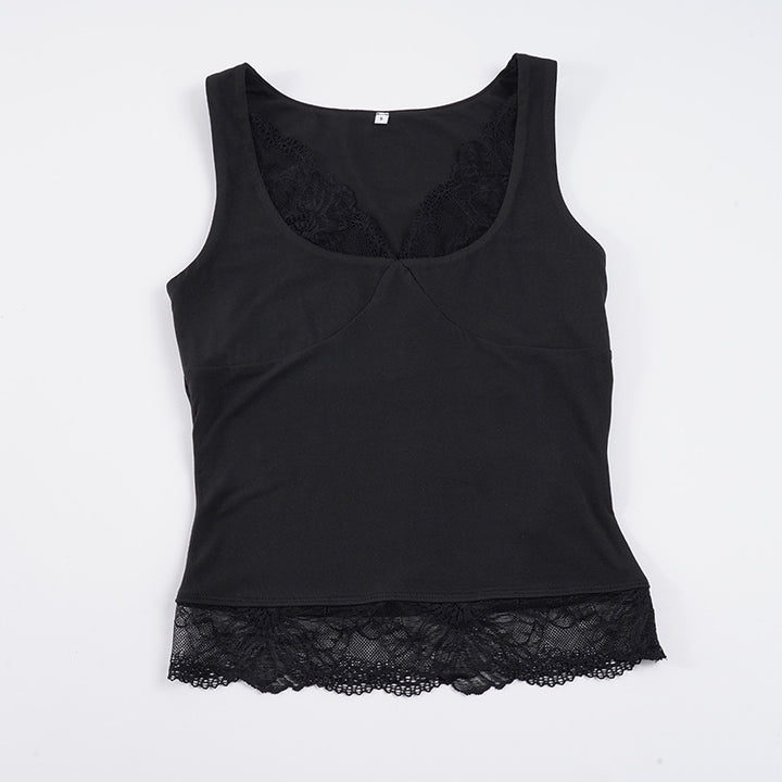 Dame blonde top med elegant snit
