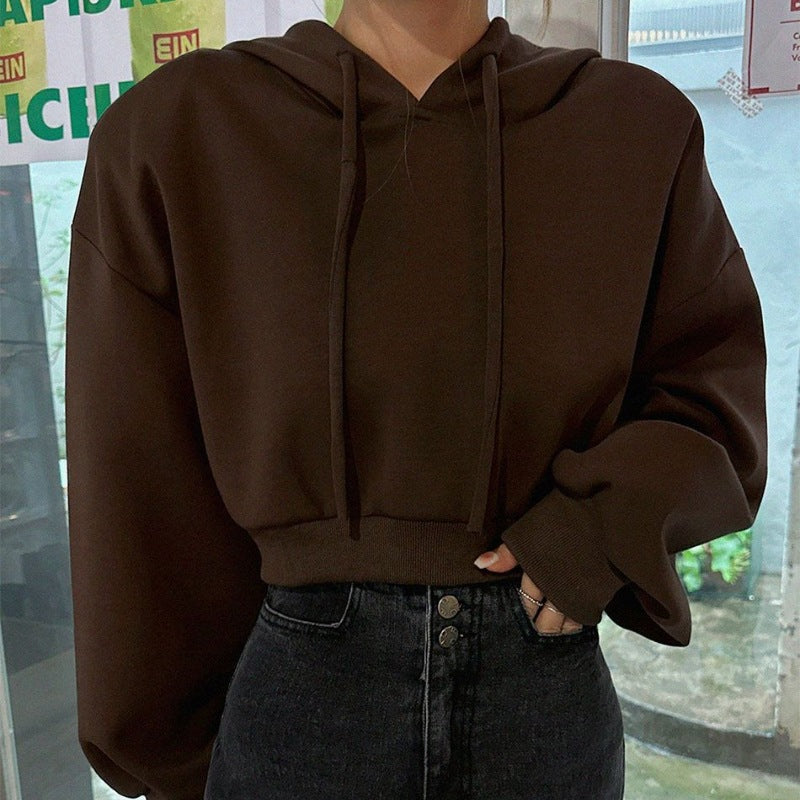 Kvindernes cropped hoodie med oversized pasform Stilla