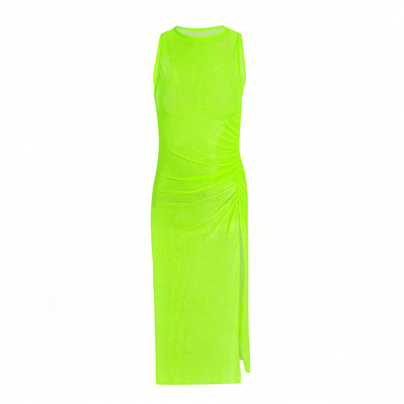 Dame Samtet Cut-Out Maxikjole Skovae