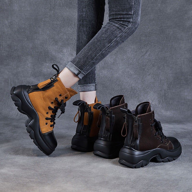 Herrer High-Top Chunky Støvletter med markant Gummisål Stilla