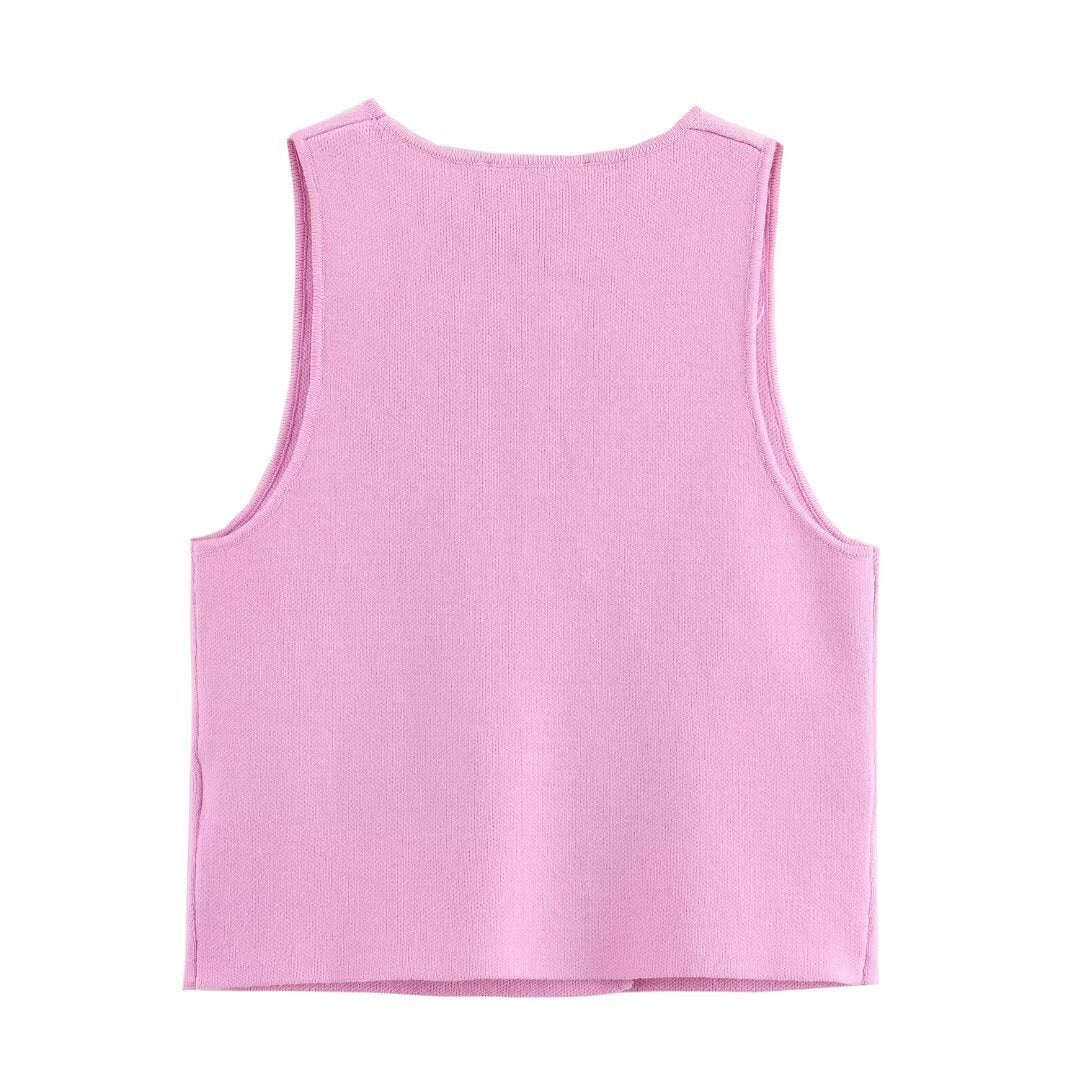 Femme Dobbeltknappet Striktop Stilla