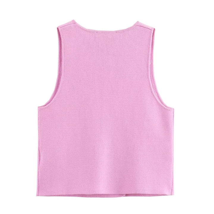 Femme Dobbeltknappet Striktop Stilla