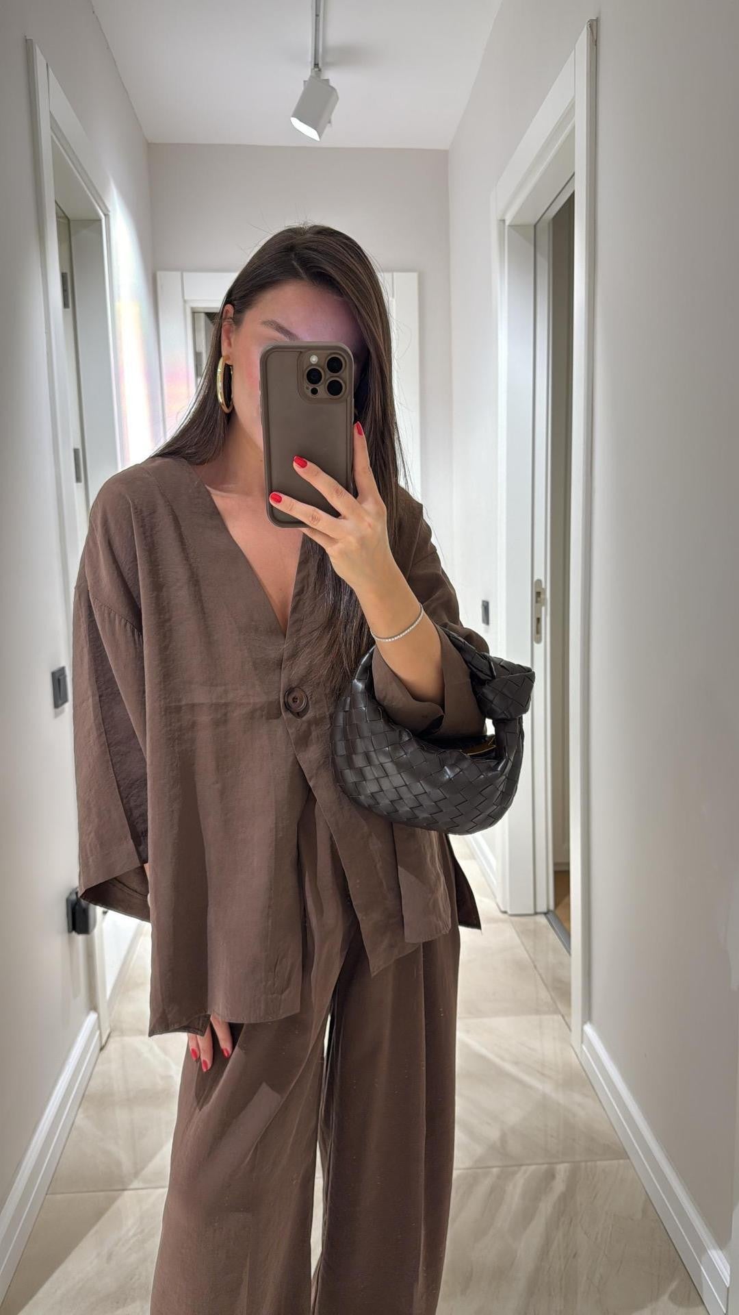 Dame luftig Kimono-style Overgang med bred skæring Stilla
