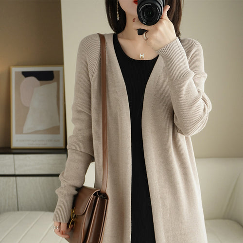 Dame Komfortabel Strikket Cardigan Stilla