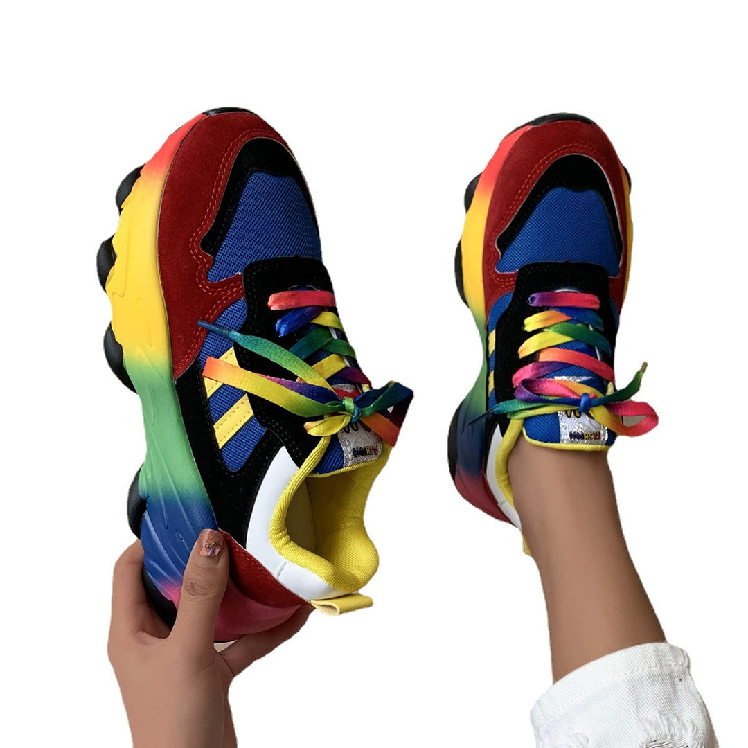 Dame Farverige Chunky Sport Sneakers Stilla
