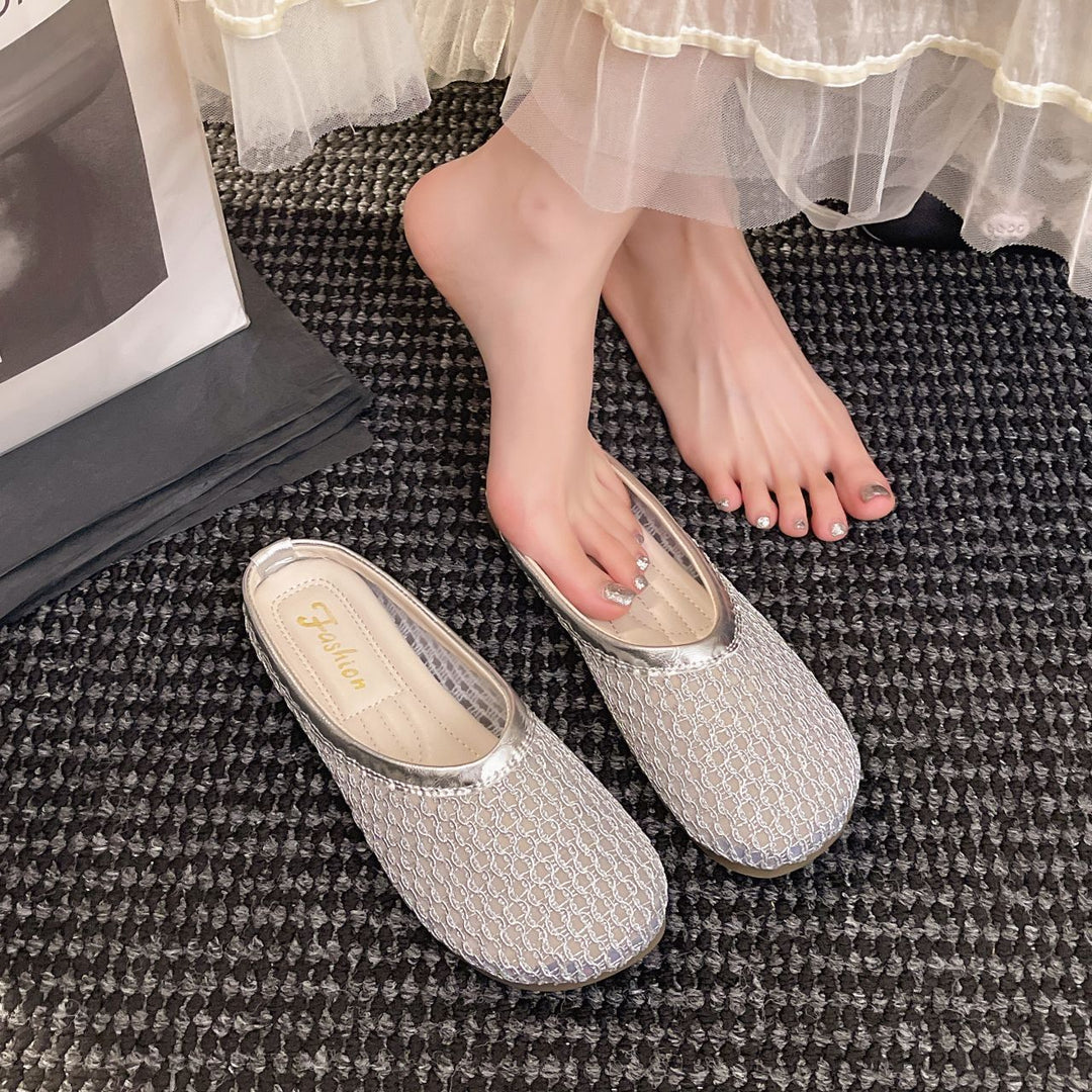 Dame Dekorative Sko med Elegant Mesh-Design Stilla