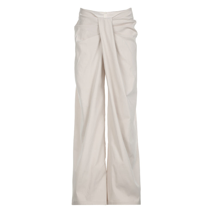 Dame elegante Palazzo-bukser med raffineret drapering Skovae
