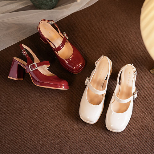 Femme Elegante Slingback Hælhøjskåne Stilla