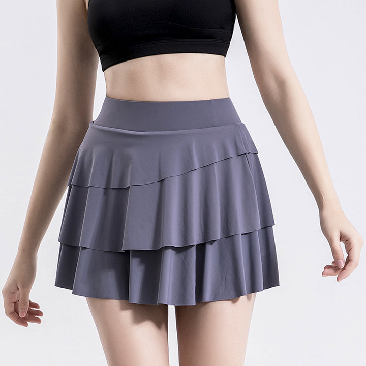 Dame Sporty Flettet Skirt med integrerede Shorts Stilla