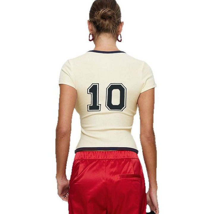 Dame Sporty Cropped T-Shirt Skovae