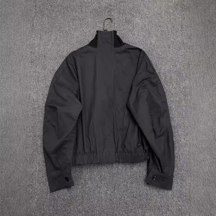 Kvinders afslappede hoodie jakke med høj krave og sidelukning Stilla