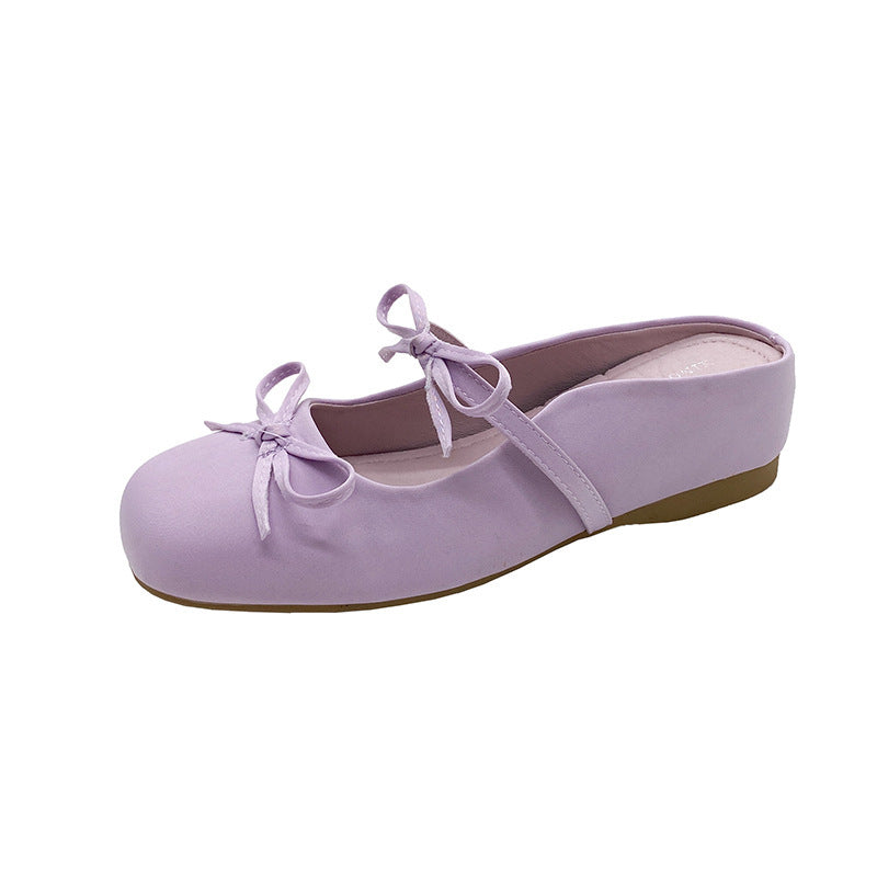 Dame Ballet Slip-On Ballerinaer med Sløjfedetalje Stilla