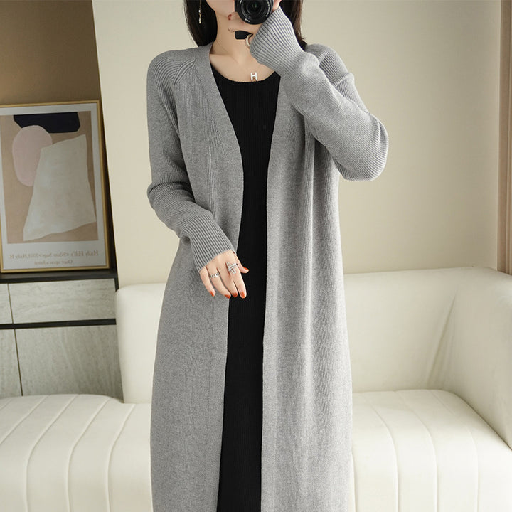 Dame Komfortabel Strikket Cardigan Stilla