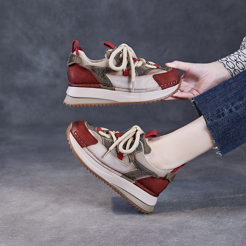 Kvinder Fritid Sport Sneakers med funklende accenter Stilla