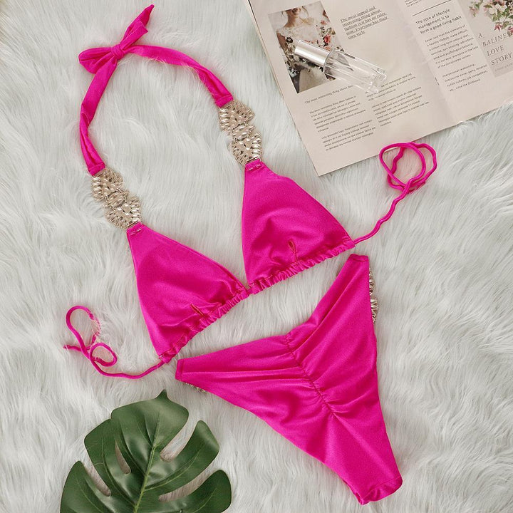 Dame-Bikini-sæt med rhinestones Stilla