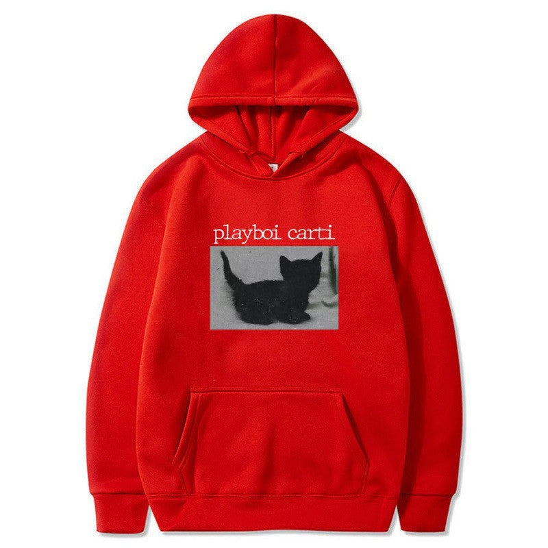 Kvinders hætte sweatshirt med unik kunstnerisk tryk Skovae