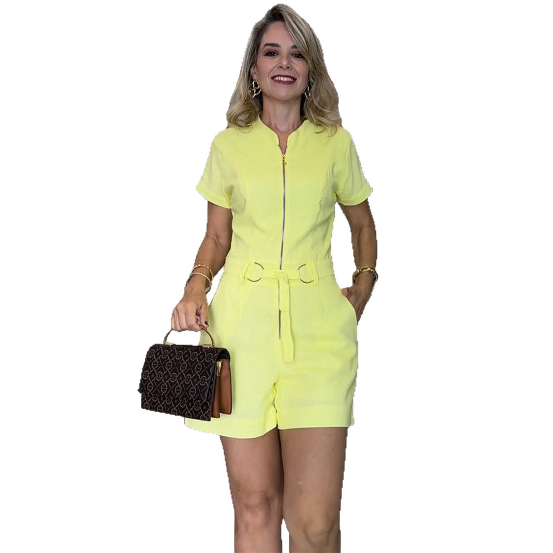 Kvindernes jumpsuit med en skræddersyet pasform og elegant lynlås Skovae