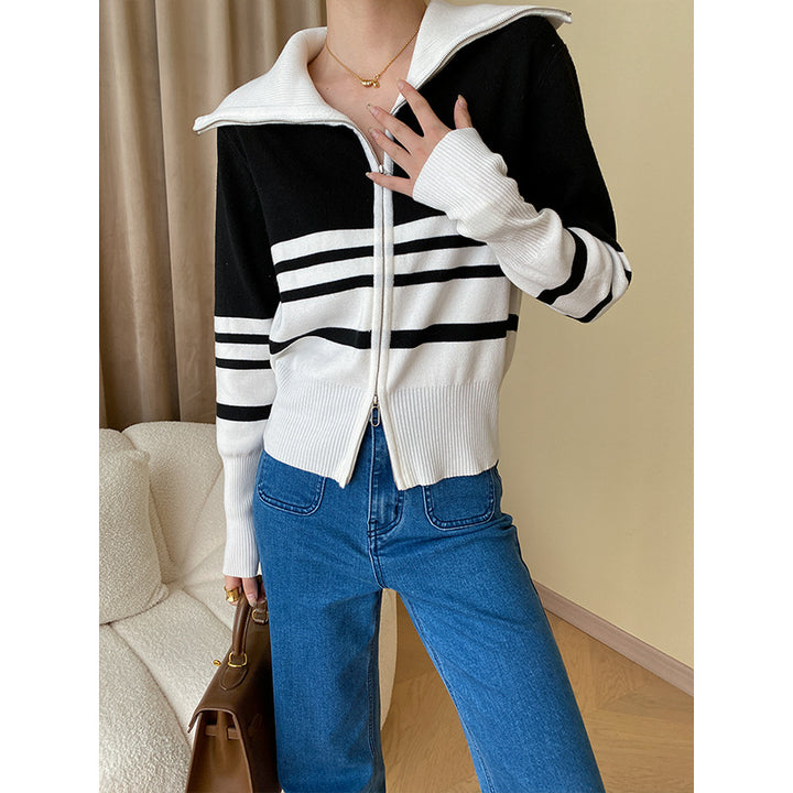 Kvindernes stilfulde zip-up cardigan Stilla